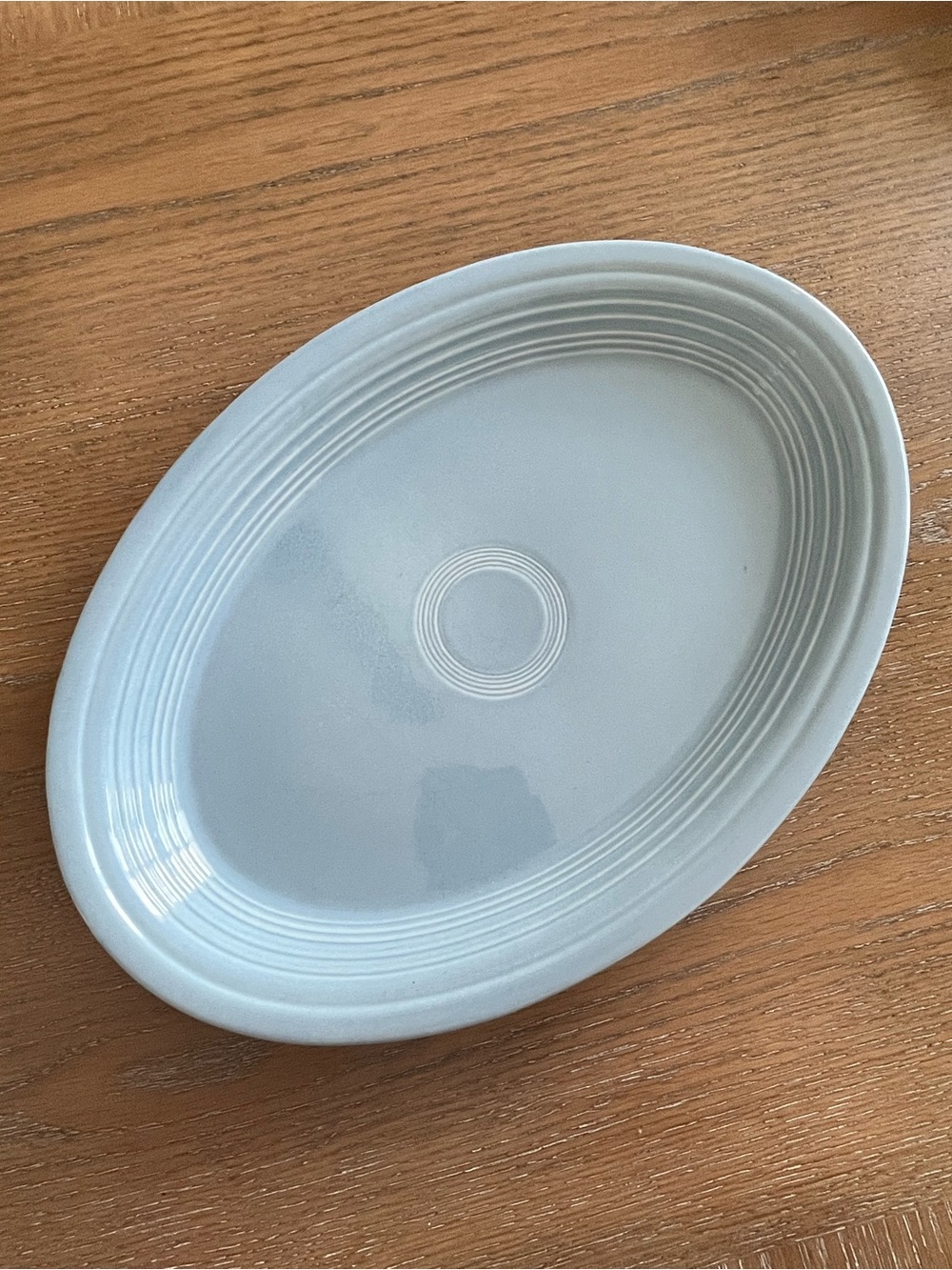 Fiesta Periwinkle Blue Oval 13.5” Ceramic Serving Platter